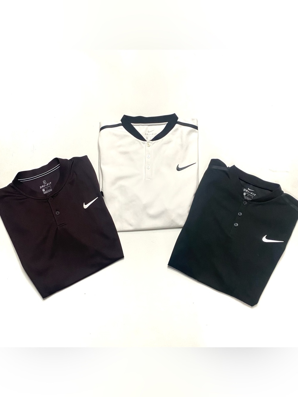 Nike Men's Polo Pack - Black, White, Dark Navy - Picture 2 of 9